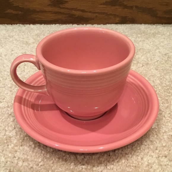 Fiestaware Other - Fiestaware Bubblegum Pink Tea Cup and Saucer Set